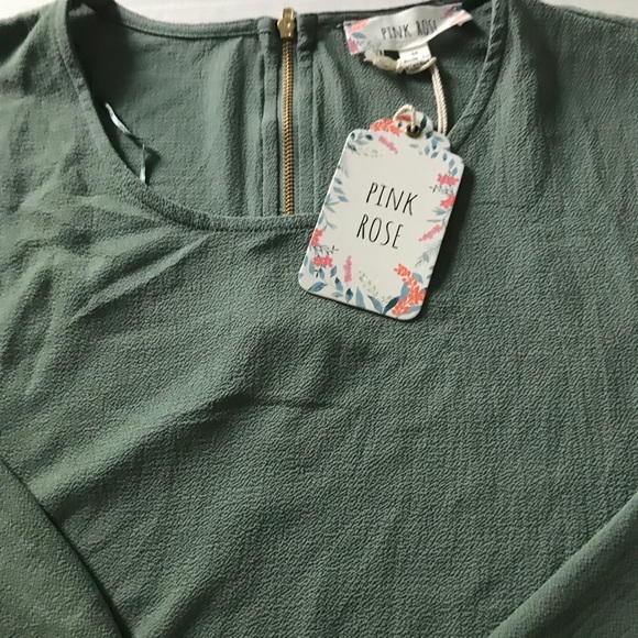 Pink Rose Smoky Sage top size medium - Picture 1 of 7